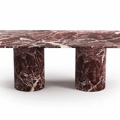 Dining Tables - Jaspura - Dining tables - Rosso Levano marble - 160X90X75 cm - STONE VALLEY