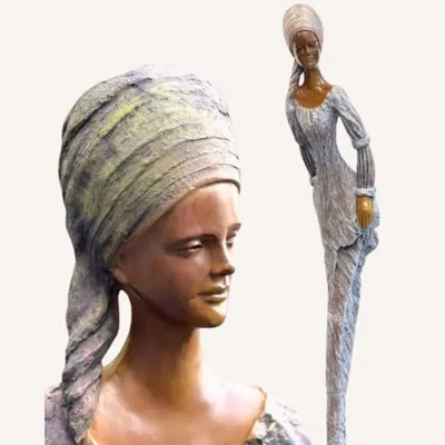 Objets de décoration - THEMIS sculpture bronze taille humaine - LUSSOU-SCULPTEUR