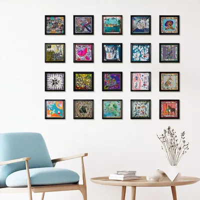 Autres décorations murales - Wow - World of Wonder Framed Silk Scarves - UN POCO