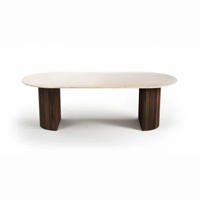 Dining Tables - Refleko - Dining Tables - Crema Marble - 180X100X75 cm - STONE VALLEY