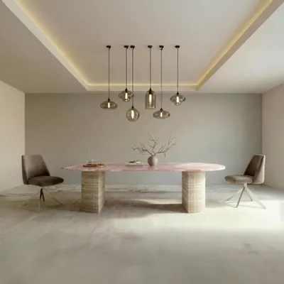 Dining Tables - Refleko - Dining Tables - Onyx Rose - 180X100X75 cm - STONE VALLEY