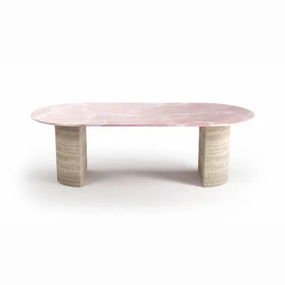 Dining Tables - Refleko - Dining Tables - Onyx Rose - 180X100X75 cm - STONE VALLEY