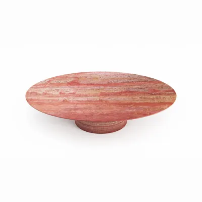 Tables de jardin - Table à manger - 180X100X75cm - Valleyra - Travertin Rouge - STONE VALLEY