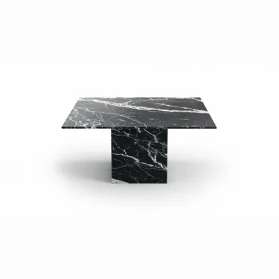 Tables Salle à Manger - Carrera - Tables à manger - Marbre Nero Maquina - 150X150X75 cm - STONE VALLEY