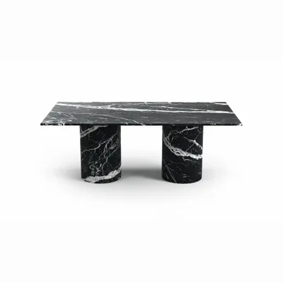 Dining Tables - Jaspura - Dining Tables - Nero Maquina Marble - 220X110X75 cm - STONE VALLEY