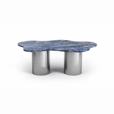 Tables basses - Nunoca - Tables basses - Granit Blue Bahia - 110X70X40 cm - STONE VALLEY