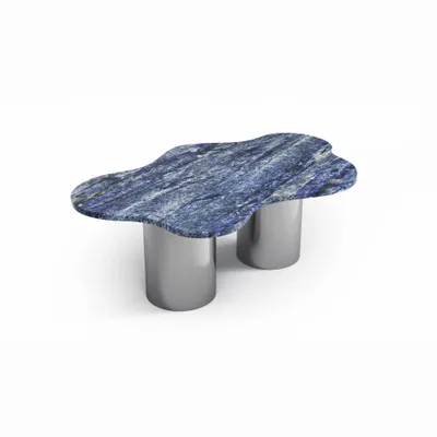 Tables basses - Nunoca - Tables basses - Granit Blue Bahia - 110X70X40 cm - STONE VALLEY