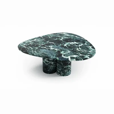 Tables basses - Rivage - Tables basses - Marbre Verde Alpi - 100X100X40 cm - STONE VALLEY