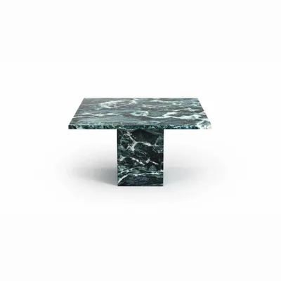 Tables basses - Carrera - Tables basses - Marbre Verde Alpi - 70X70X40 cm - STONE VALLEY