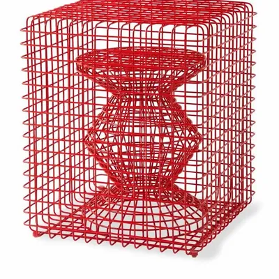 Tabourets - Tabouret Zig Zag en Fil - POLSPOTTEN