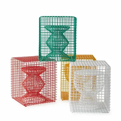 Tabourets - Tabouret Zig Zag en Fil - POLSPOTTEN