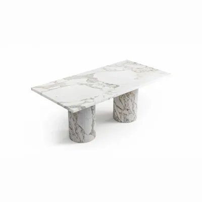 Lawn tables - Coffee tables -100X50X40 cm - Jaspura - Marbre Calacatta Oro - STONE VALLEY