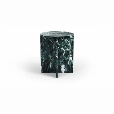 Other tables - Ocel - Other tables - Verde Alpi marble - 45X45X55 cm - STONE VALLEY