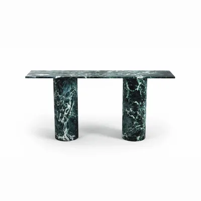 Consoles - Ombrure - Table console - Marbre Verde Alpi - 160X40X85 cm - STONE VALLEY