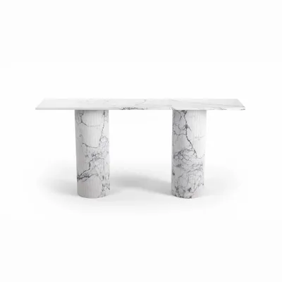 Consoles - Ombrure - Table console - Marbre Statuario Michelangelo Carrara - 180X40X85 cm - STONE VALLEY