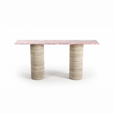 Console table - Ombrure - Console table - Pink Onyx - 180X40X85 cm - STONE VALLEY