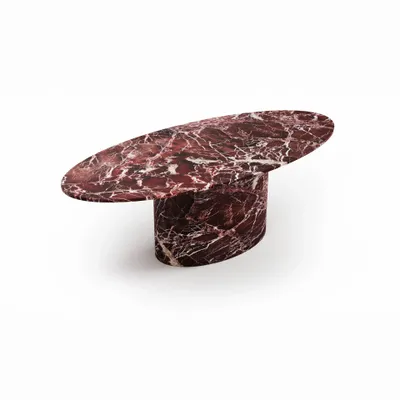 Tables pour hôtels - Tables à manger - 240X120X75 cm - Valleyra - Marbre Rosso Levano - STONE VALLEY