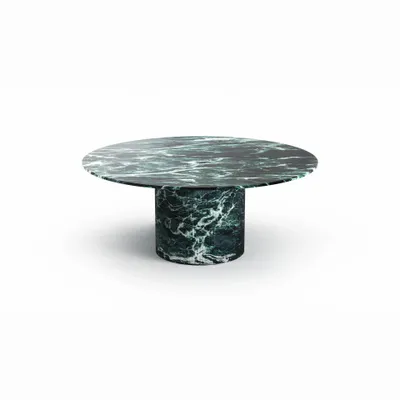 Dining Tables - Ocel - Dining Tables - Verde Alpi Marble - 120X120X75 cm - STONE VALLEY