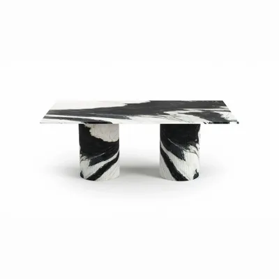 Dining Tables - Jaspura - Dining Tables - Panda Marble - 200X100X75 cm - STONE VALLEY