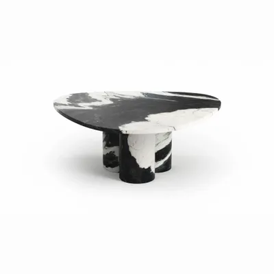 Coffee tables - Rivage - Coffee Tables - Panda Marble - 80X80X40 cm - STONE VALLEY