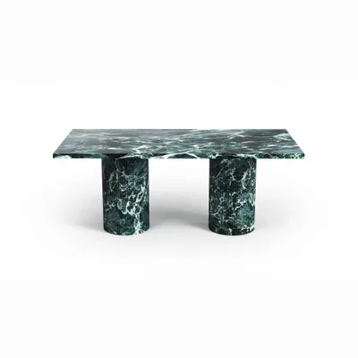 Coffee tables - Jaspura - Coffee Tables - Verde Alpi Marble - 120X60X40 cm - STONE VALLEY