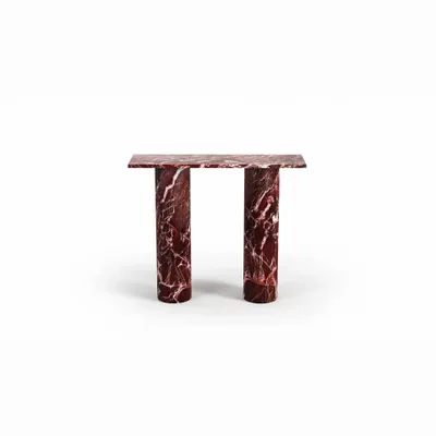 Console table - Console table -100X30X85 cm - Ombrure mini - Marbre Rosso Levano - STONE VALLEY
