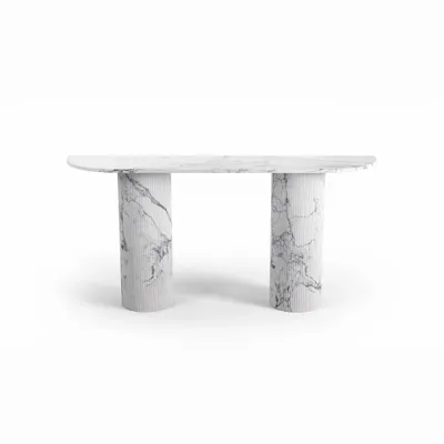 Consoles - Ombrure - Table console - Marbre Statuario Michelangelo Carrara - 180X40X85 cm - STONE VALLEY