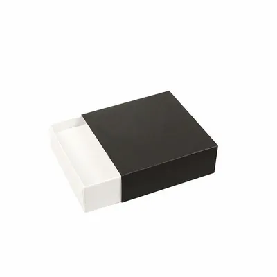 Gifts - Black and glossy matte cardboard drawer organizer/pocket box - LAVAL 1878