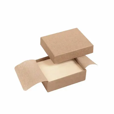 Gifts - Natural kraft cardboard box for 2 wedding rings - LAVAL 1878