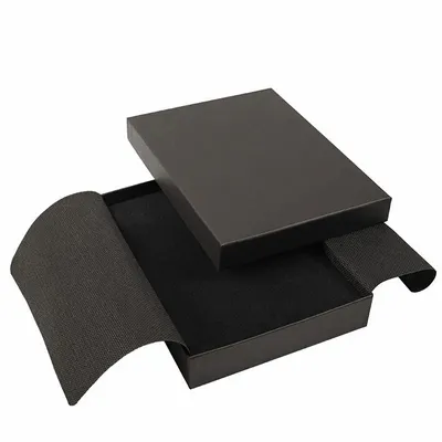 Cadeaux - Écrin collier carton lisse mat noir L 16cm - LAVAL 1878