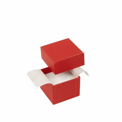 Gifts - Ring box/trinket tray, smooth matte red cardboard - LAVAL 1878