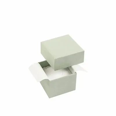Gifts - Smooth, matte, sage green cardboard ring box - LAVAL 1878