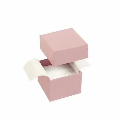 Gifts - Matte, smooth cardboard ring box in old rose - LAVAL 1878