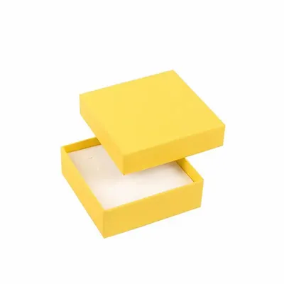 Cadeaux - Écrin vide-poche carton lisse mat jaune - LAVAL 1878