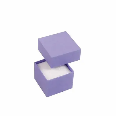 Gifts - Smooth, matte lilac cardboard ring box - LAVAL 1878