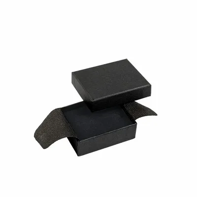 Cadeaux - Écrin alliances carton mat aspect grainé noir - LAVAL 1878