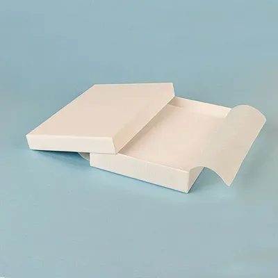 Gifts - White matte textured cardboard necklace box, 16cm long - LAVAL 1878
