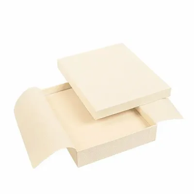 Gifts - Cardboard necklace box with a matte, grainy texture, ecru color - LAVAL 1878