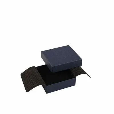 Gifts - Navy blue matte grained cardboard trinket tray - LAVAL 1878