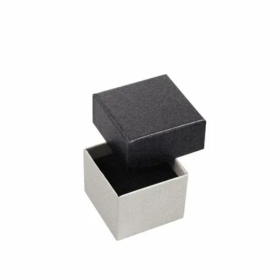 Gifts - Ring box/trinket tray in iridescent anthracite grey and light grey cardboard - LAVAL 1878