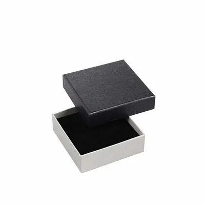 Gifts - Iridescent cardboard storage box in anthracite grey and light grey - LAVAL 1878