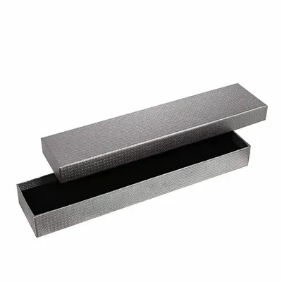 Cadeaux - Écrin bracelet/montre carton aspect gaufré cannelé gris - LAVAL 1878
