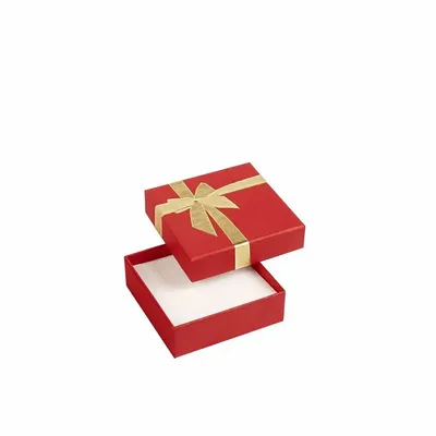 Gifts - Matte red cardboard box, gold-stamped gold-printed bow - LAVAL 1878