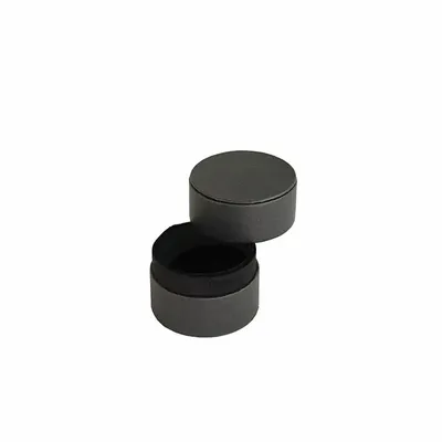 Gifts - Round ring box, matte black kraft cardboard - LAVAL 1878