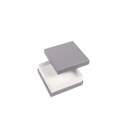 Gifts - Matte grey cardboard storage box with white trim - LAVAL 1878