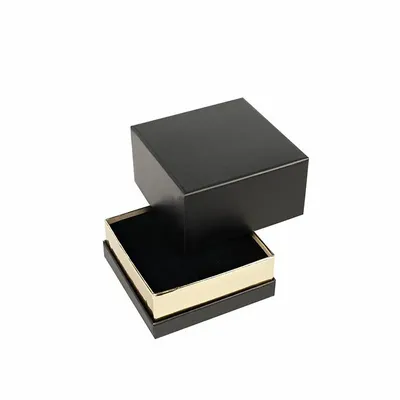Gifts - Matte black cardboard watch case with gold trim - LAVAL 1878