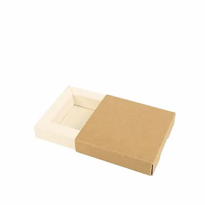 Cadeaux - Écrin en carton à tiroir, couleur crème et kraft naturel - LAVAL 1878