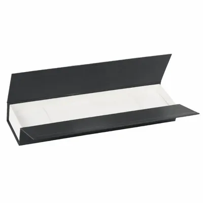 Gifts - White/black matte cardboard bracelet case with magnetic closure - LAVAL 1878