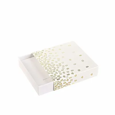 Cadeaux - Écrin blanc mat, tiroir - pierres précieuses dorure à chaud dorée - LAVAL 1878