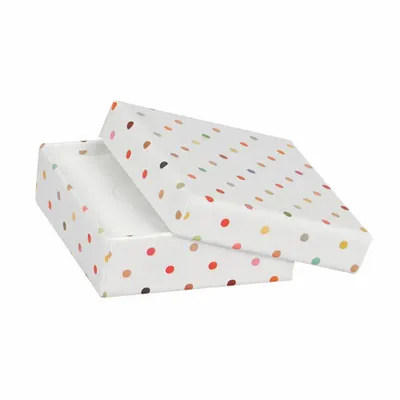 Gifts - Glossy cardboard trinket tray with multicolored polka dots - LAVAL 1878